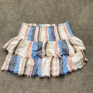 Aerie Tiered Striped Skirt